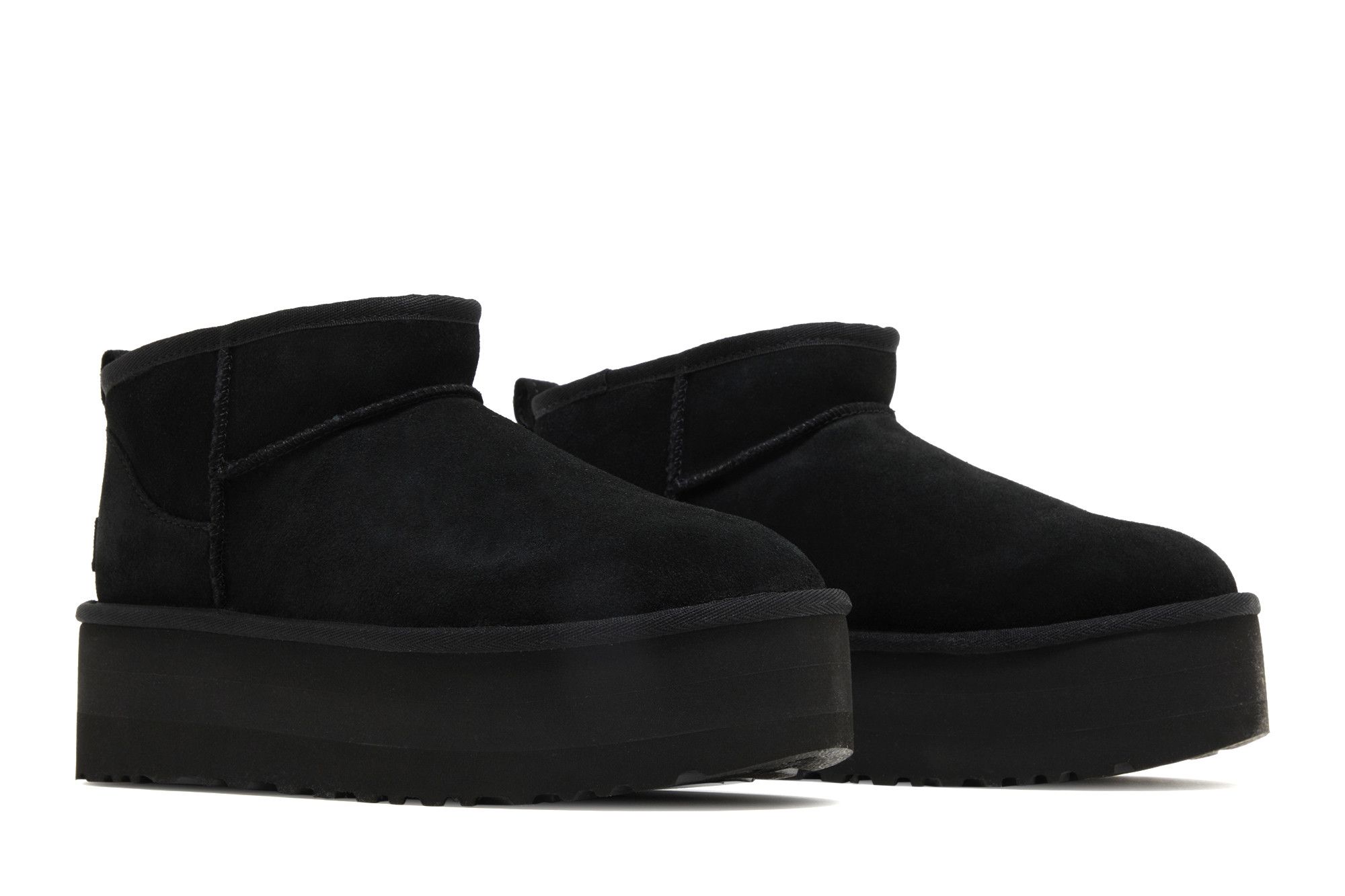 Cheap (W) UGG Botas Classic Ultra Mini Plataforma Negras 1135092-BLK