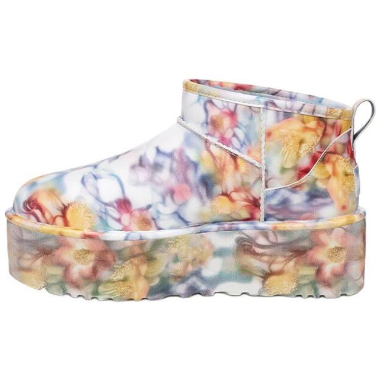 (Women) UGG Classic Ultra Mini Platform Boots 'Collina Strada Light Blue Floral' 1170171-LLF