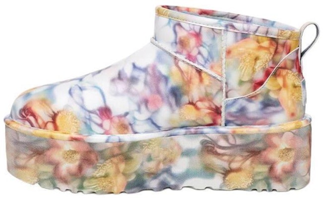 (W) UGG Classic Ultra Mini Platform Boot Collina Strada Biru Muda Bunga 1170171-LLF Buy (W) UGG Classic Ultra Mini Platform Boot Collina Strada Biru Muda Bunga 1170171-LLF