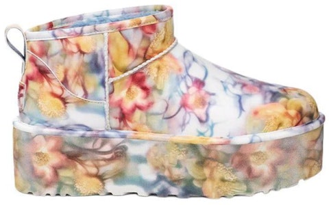 (W) UGG Classic Ultra Mini Platform Boot Collina Strada Biru Muda Bunga 1170171-LLF Order (W) UGG Classic Ultra Mini Platform Boot Collina Strada Biru Muda Bunga 1170171-LLF