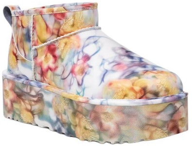 (W) UGG Classic Ultra Mini Platform Boot Collina Strada Biru Muda Bunga 1170171-LLF Shop (W) UGG Classic Ultra Mini Platform Boot Collina Strada Biru Muda Bunga 1170171-LLF