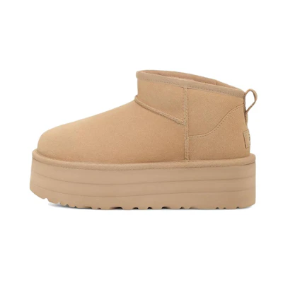(W) UGG Classic Ultra Mini Platform Boot Driftwood