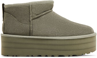 (Women) UGG Classic Ultra Mini Platform Boot Moss Green 1135092-MSG (Women) UGG Classic Ultra Mini Platform Boot Moss Green 1135092-MSG