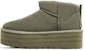 (W) UGG Classic Ultra Mini Platform Boot Moss Green - Kasut But Platform Hijau Lumut 1135092-MSG