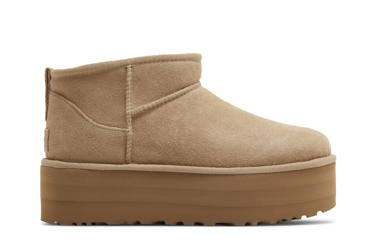 (Women) UGG Classic Ultra Mini Platform Boot Sand