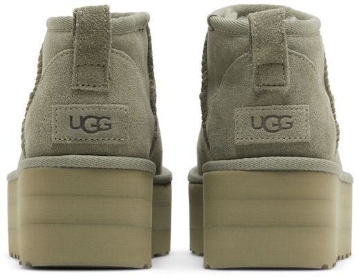(女款)UGG 經典超迷你厚底靴 1135092-SDC 暗綠色 Details for (女款)UGG 經典超迷你厚底靴 1135092-SDC 暗綠色