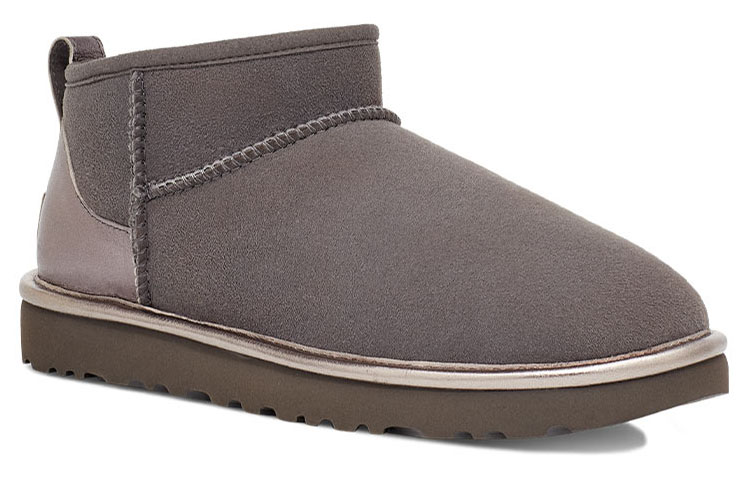 Lookbook (W) UGG Klasik Ultra Mini Bersinar 'Charcoal' 1123634-CHRC