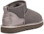 (W) UGG Classic Ultra Mini Shine 'Charcoal' - Arang 1123634-CHRC