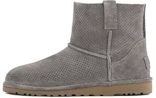 UGG 經典無內裏迷你穿孔舒適耐磨短筒雪靴 女款 灰色 Buy UGG 經典無內裏迷你穿孔舒適耐磨短筒雪靴 女款 灰色