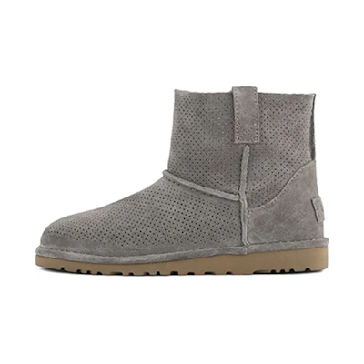 (W) UGG Classic Unlined Mini Perf 'Grey'
