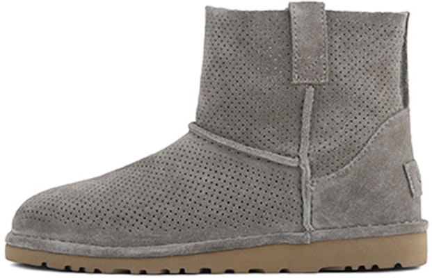 (Women) UGG Classic Unlined Mini Perf 'Grey' 1016852-MLE Order (Women) UGG Classic Unlined Mini Perf 'Grey' 1016852-MLE