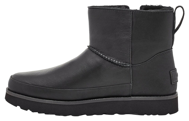 Buy UGG 側拉鏈保暖舒適 雪地靴 女款 黑色