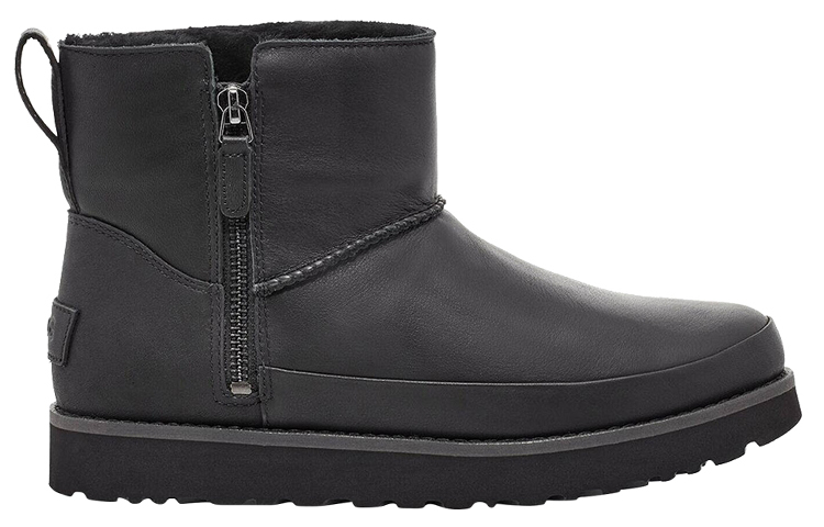 Order UGG 側拉鏈保暖舒適 雪地靴 女款 黑色