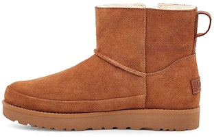 (Women) UGG Classic Zip Mini Snow Boots Brown 1116104-CHE (Women) UGG Classic Zip Mini Snow Boots Brown 1116104-CHE