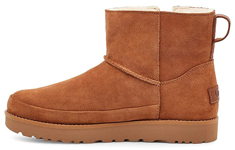 (Women) UGG Classic Zip Mini Snow Boots Brown 1116104-CHE