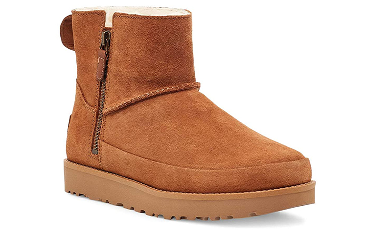 (W) UGG Classic Zip Mini Snow Boots Brown 圖 2