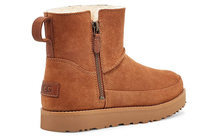 (W) UGG Classic Zip Mini Snow Boots Brown 圖 3