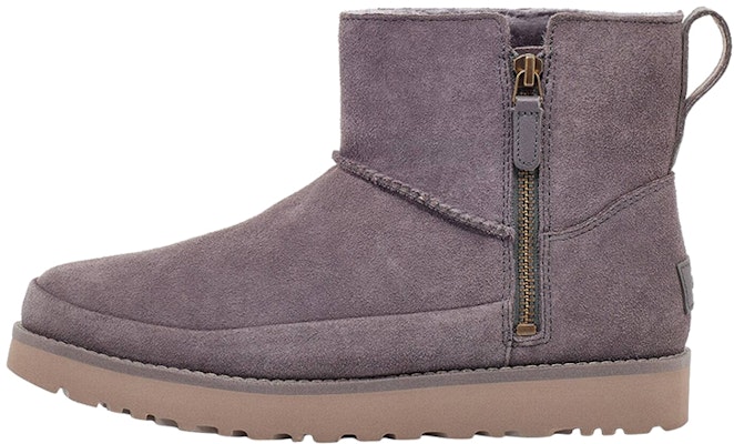 (W) UGG经典拉链迷你绒面革'灰紫色'鞋子 1113590-NHT Buy (W) UGG经典拉链迷你绒面革'灰紫色'鞋子 1113590-NHT