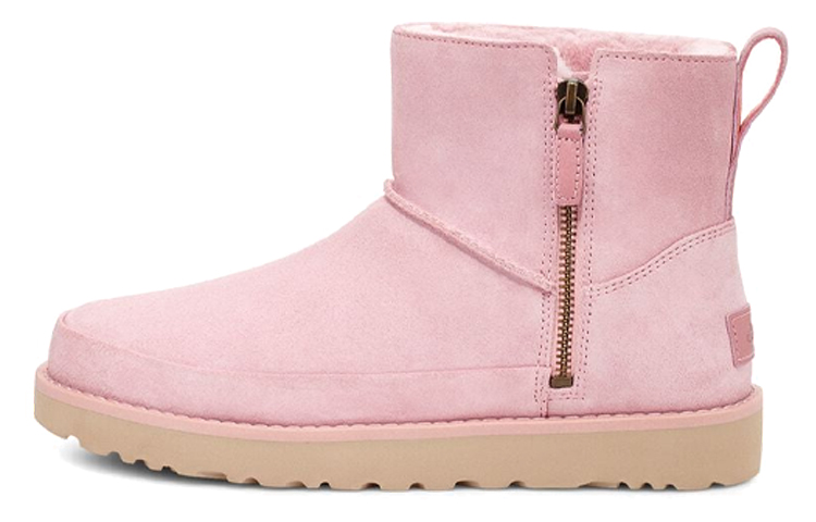 Buy (W) UGG Classic Zip Mini Suede 'Pink' Kasut Boot Kulit Lembu Merah Jambu 1113590-SHLL
