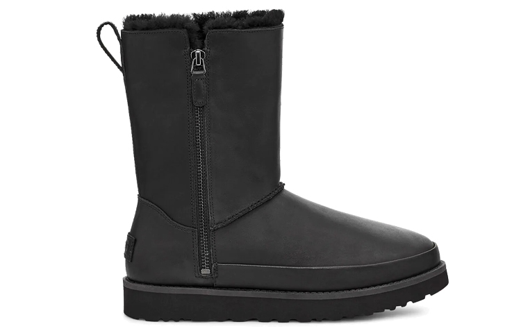 Order (Women) UGG Classic Zip Snow Boots Black 1116105-BLK