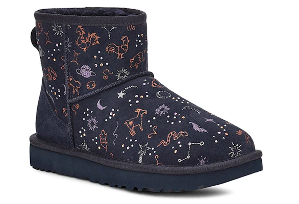 (Women) UGG Classic Zodiac Mini Fleece Lined Navy Blue 1112516-SNGH Lookbook (Women) UGG Classic Zodiac Mini Fleece Lined Navy Blue 1112516-SNGH