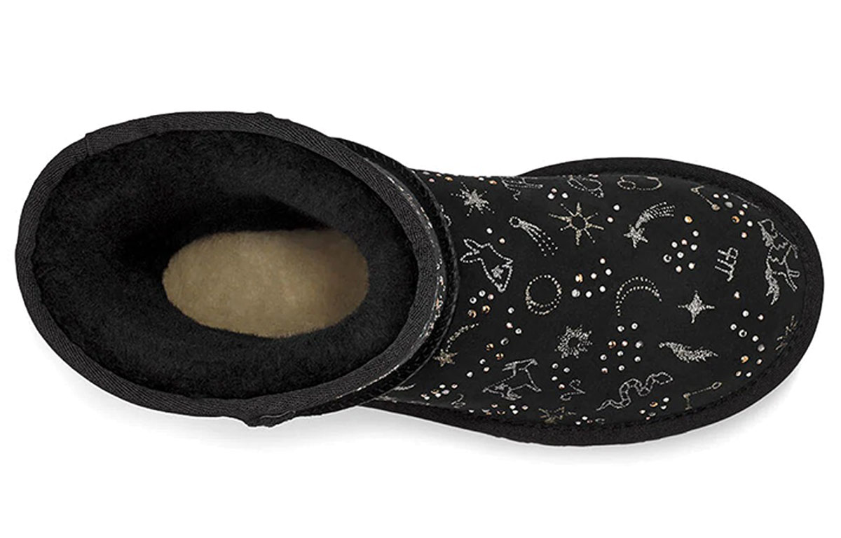 (W) UGG Classic Zodiac Snow Boots Black 圖 5