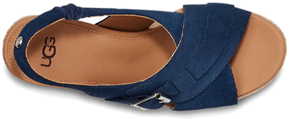 (W) UGG Claudeene 'Sandal Wedge Sabuk Gesper Biru Navy' 1117327-NSD Shop (W) UGG Claudeene 'Sandal Wedge Sabuk Gesper Biru Navy' 1117327-NSD