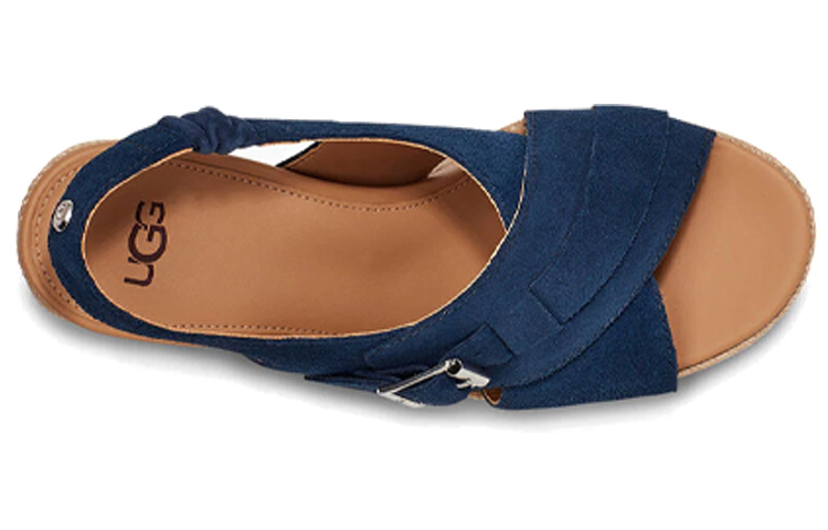 Shop (W) UGG Claudeene 'Sandalia de Cuña con Hebilla Azul Marino' 1117327-NSD