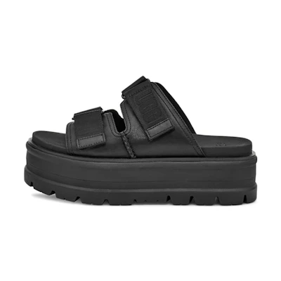 (W) UGG Clem Black Slippers