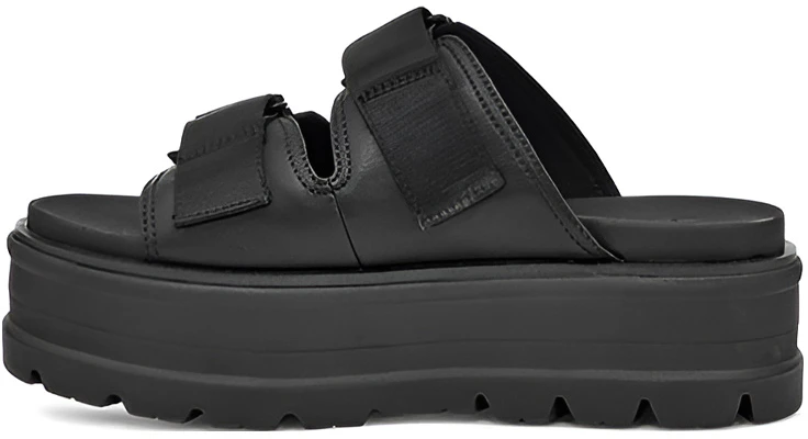 (Women) UGG Clem Slipper 'Black Leather Comfort Thick Sole' 1118771-BLLE Buy (Women) UGG Clem Slipper 'Black Leather Comfort Thick Sole' 1118771-BLLE