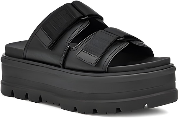 (W) UGGクレム スリッパ (黒革 厚底) 1118771-BLLE Order (W) UGGクレム スリッパ (黒革 厚底) 1118771-BLLE