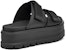 (W) UGG Clem Slipper 'Hitam Kulit Selesa Tapak Tebal' 1118771-BLLE