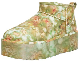 Shop (女款)UGG 經典超迷你厚底靴 Collina Strada 綠色花卉 1170937-GRNF