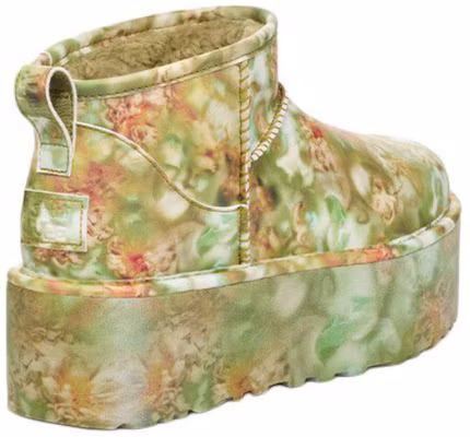 (W) UGG Classic Ultra Mini Platform Boot Collina Strada 绿色花卉 1170937-GRNF Details for (W) UGG Classic Ultra Mini Platform Boot Collina Strada 绿色花卉 1170937-GRNF