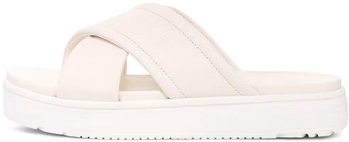 (Women) UGG Comfort Casual Leather Cross Slippers 'White' 1128635-JLTH (Women) UGG Comfort Casual Leather Cross Slippers 'White' 1128635-JLTH