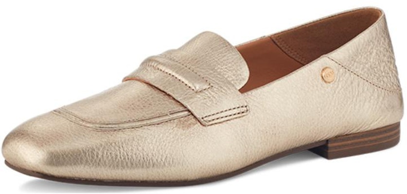 UGG 牛皮 舒適軟底 粗跟 中低筒鞋 女款 淡金屬色 Order UGG 牛皮 舒適軟底 粗跟 中低筒鞋 女款 淡金屬色