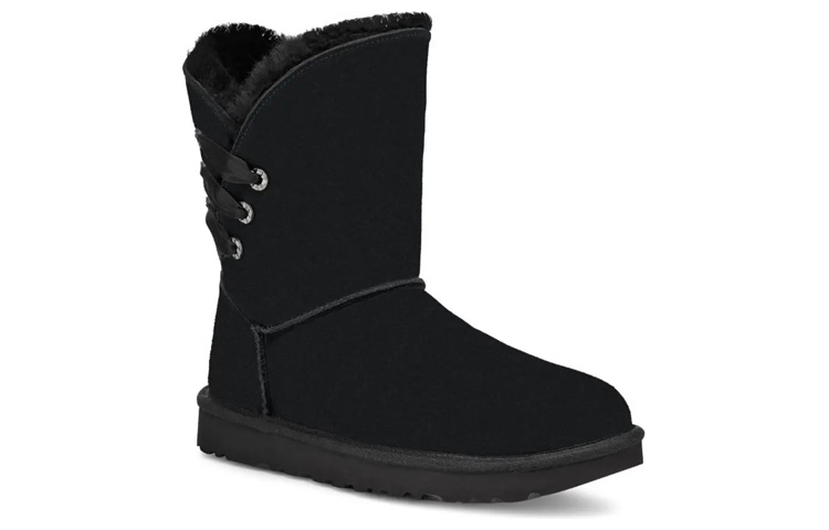 Lookbook (W) UGGコンスタンティンサテンブーツ (ブラック) 1125811-BLK