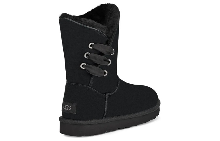 Shop (W) UGGコンスタンティンサテンブーツ (ブラック) 1125811-BLK