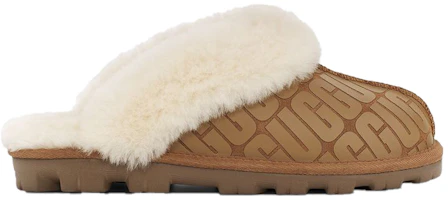 Order UGG COQUETTE 標志印花拖鞋 女款 栗色
