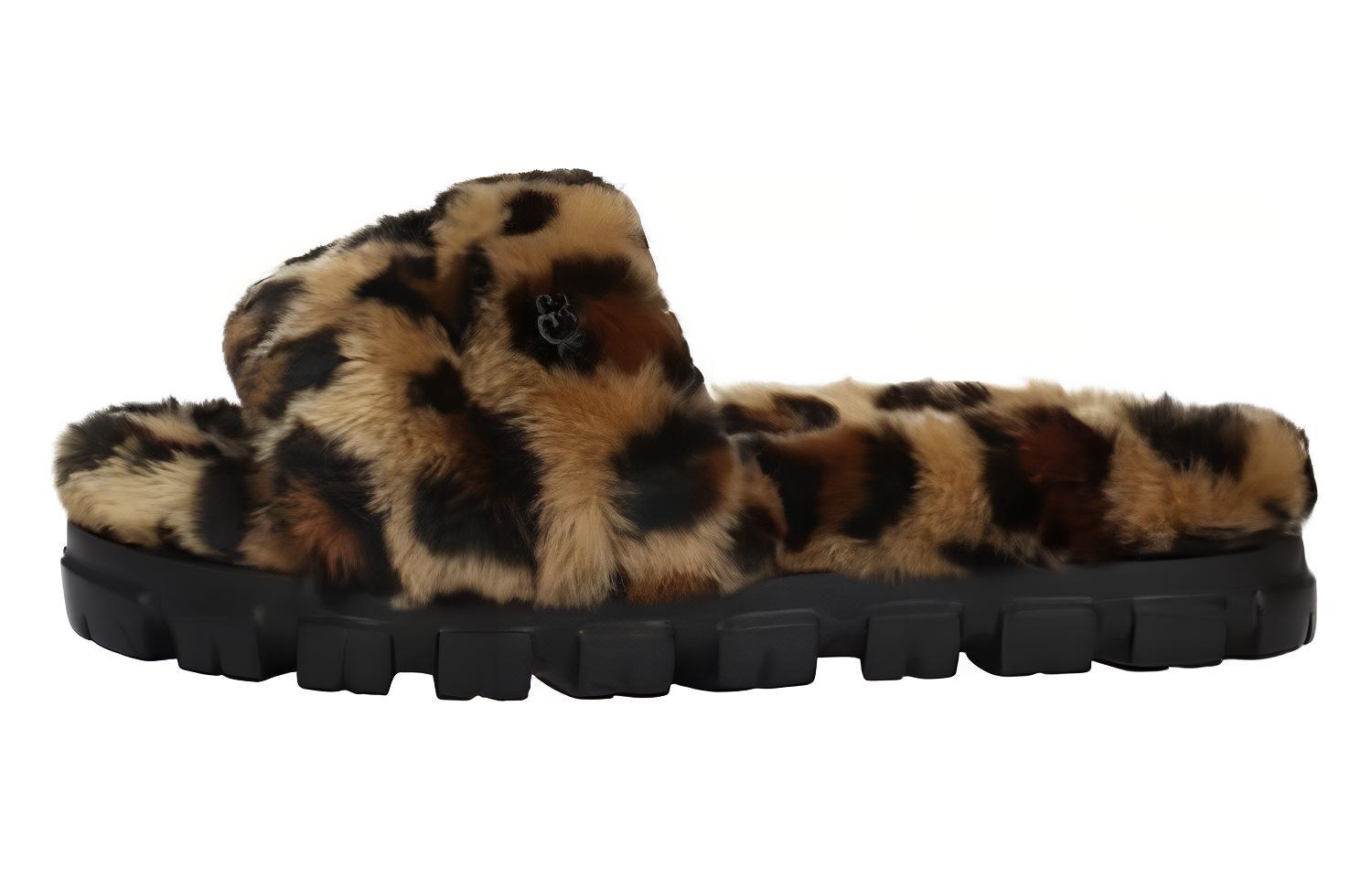 (Women) UGG Cozetta Curly 'Animal Print' 1133050-NAT