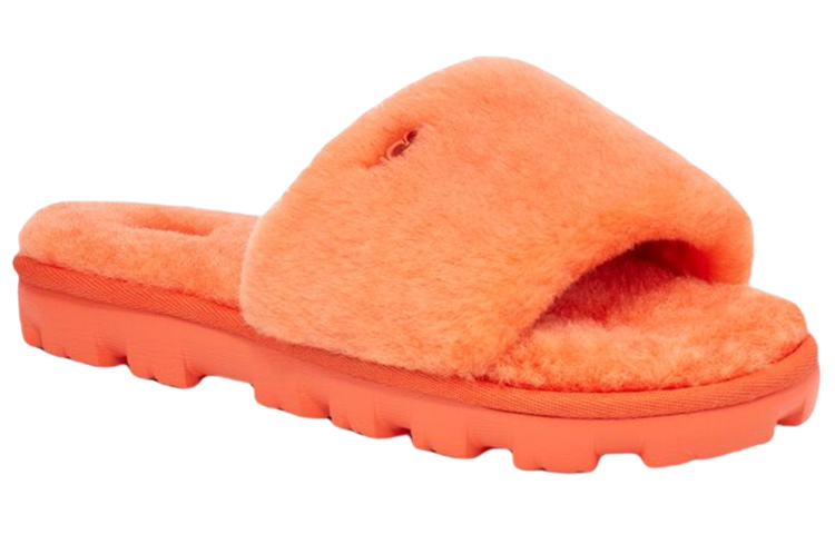 Shop UGG Cozette 羊皮毛一體 時尚舒適 拖鞋 女款 橙色