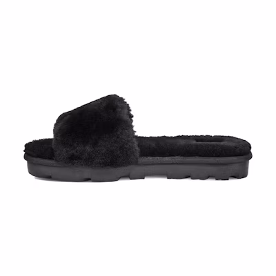 (W) UGG Cozette Slide Black Slippers