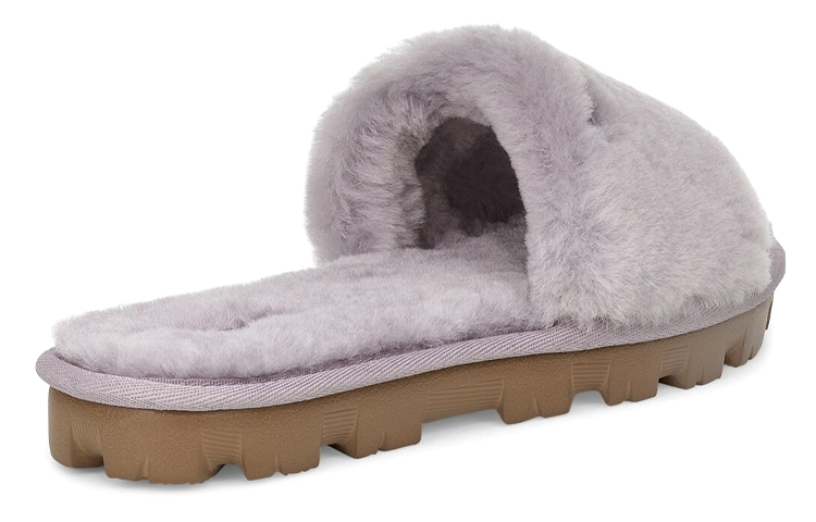 Purchase (Women) UGG Cozette Slide 'Simplistic Casual Fuzzy Fashion Slipper Grey Purple' 1100892-SAMT