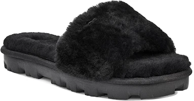 Lookbook UGG Cozette滑鞋 羊皮絨一體 輕便舒適 時尚涼鞋 女款 黑色