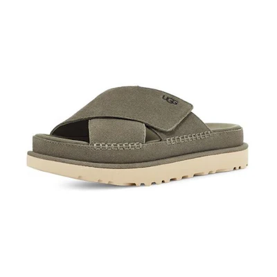 (W) UGG Cross Slide 'Goldenstar Moss Green'