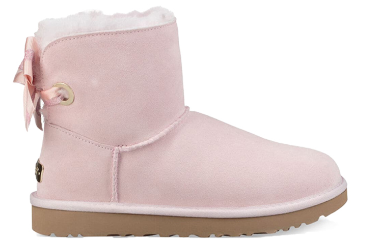 Order (W) Bottes Neige UGG Bailey Bow Mini Personnalisables Roses 1100212W-SLPN