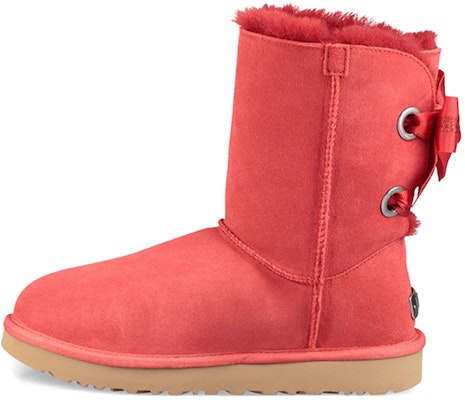 (W) UGG定制Bailey Bow短款红色羊毛内衬靴子 1098075-RBRD Buy (W) UGG定制Bailey Bow短款红色羊毛内衬靴子 1098075-RBRD