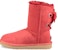 (W) UGG Customizable Bailey Bow Pendek Berbulu Merah 1098075-RBRD