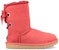 (W) UGG Customizable Bailey Bow Pendek Berbulu Merah 1098075-RBRD