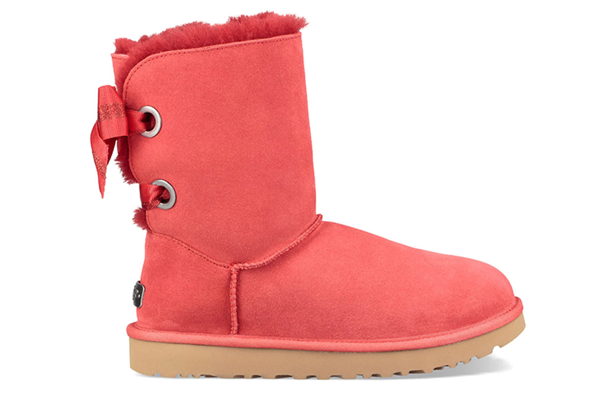 Order (W) UGG定制Bailey Bow短款红色羊毛内衬靴子 1098075-RBRD